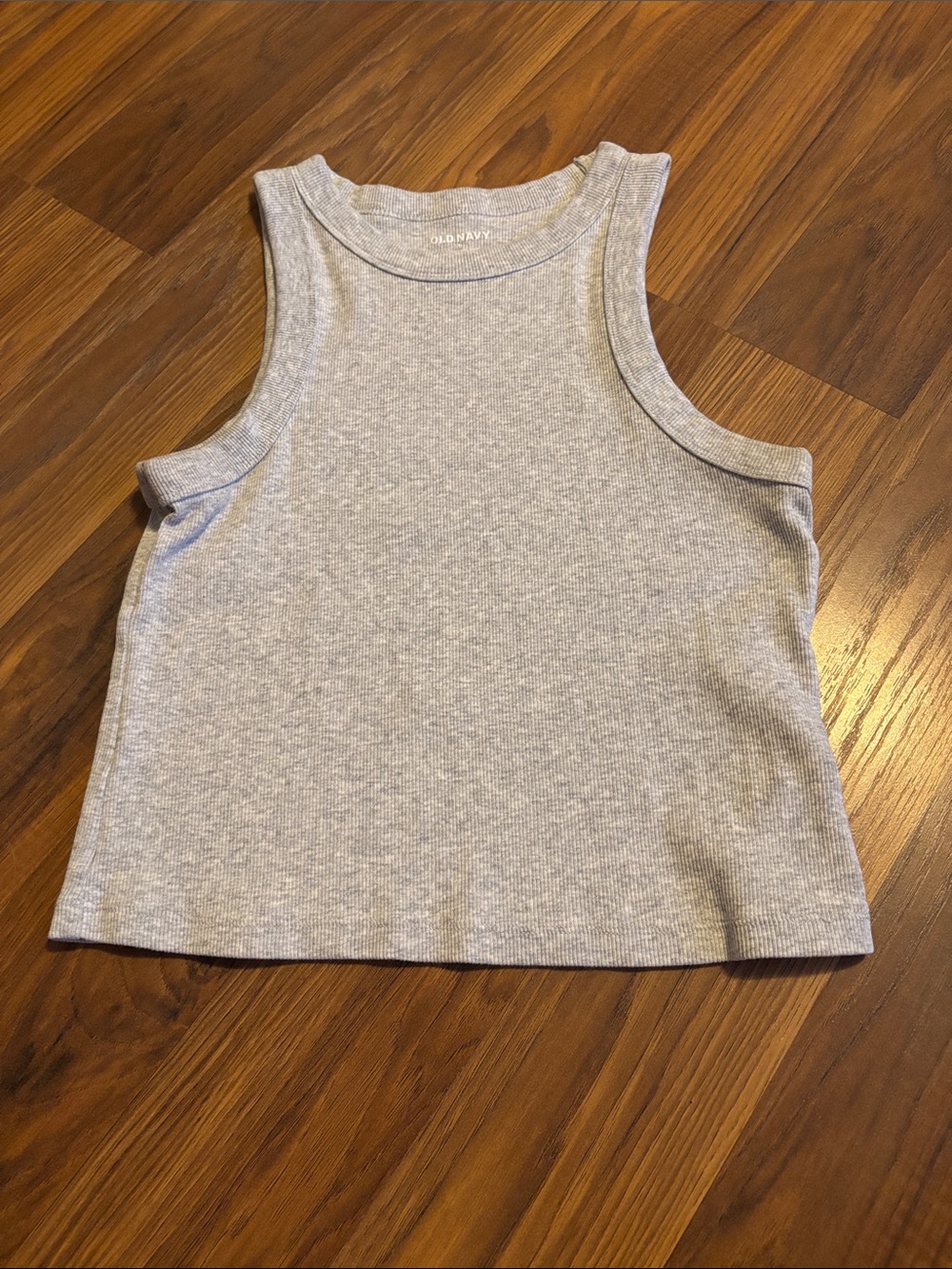 Old Navy Light Gray Ribbed Tank